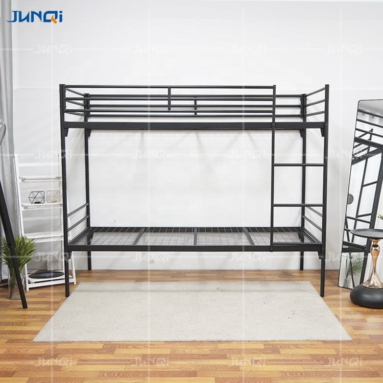 Junqi Factory Wholesale School Dormitory Apartment Bunk Bed Kids Metal Bunk Beds Children Bunk Bed