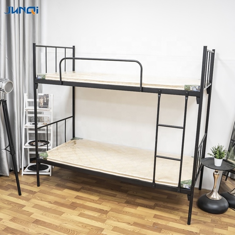 Factory wholesale  stable structure single style metal iron beds queen king kids bunk beds frame