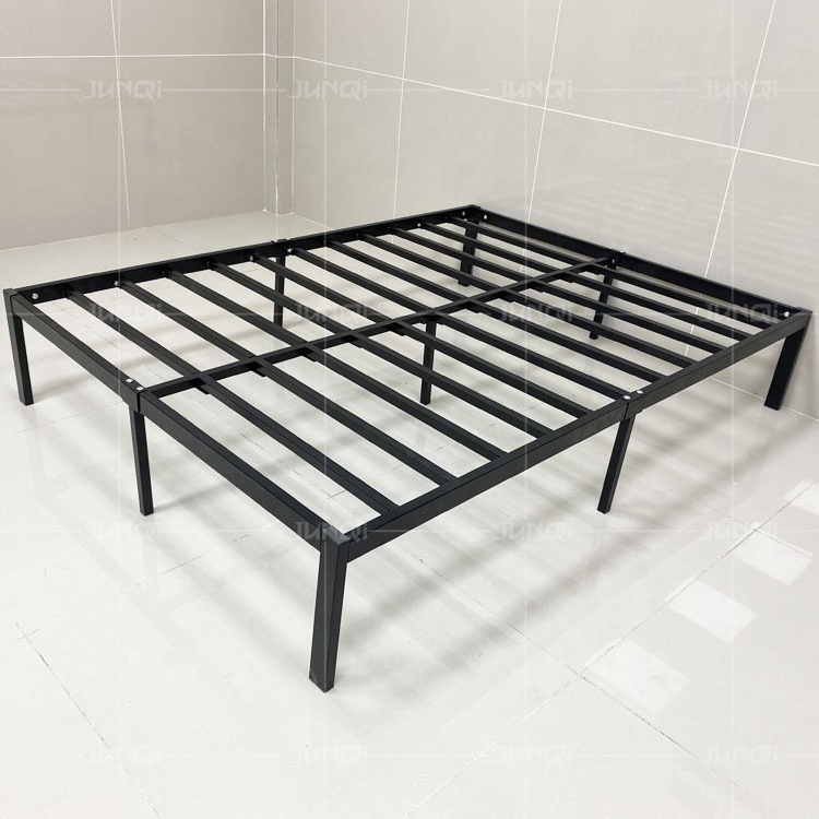 Hot sale iron metal steel Platform Twin Bed Frame with Storage Metal Bedframe adult  metal single bed