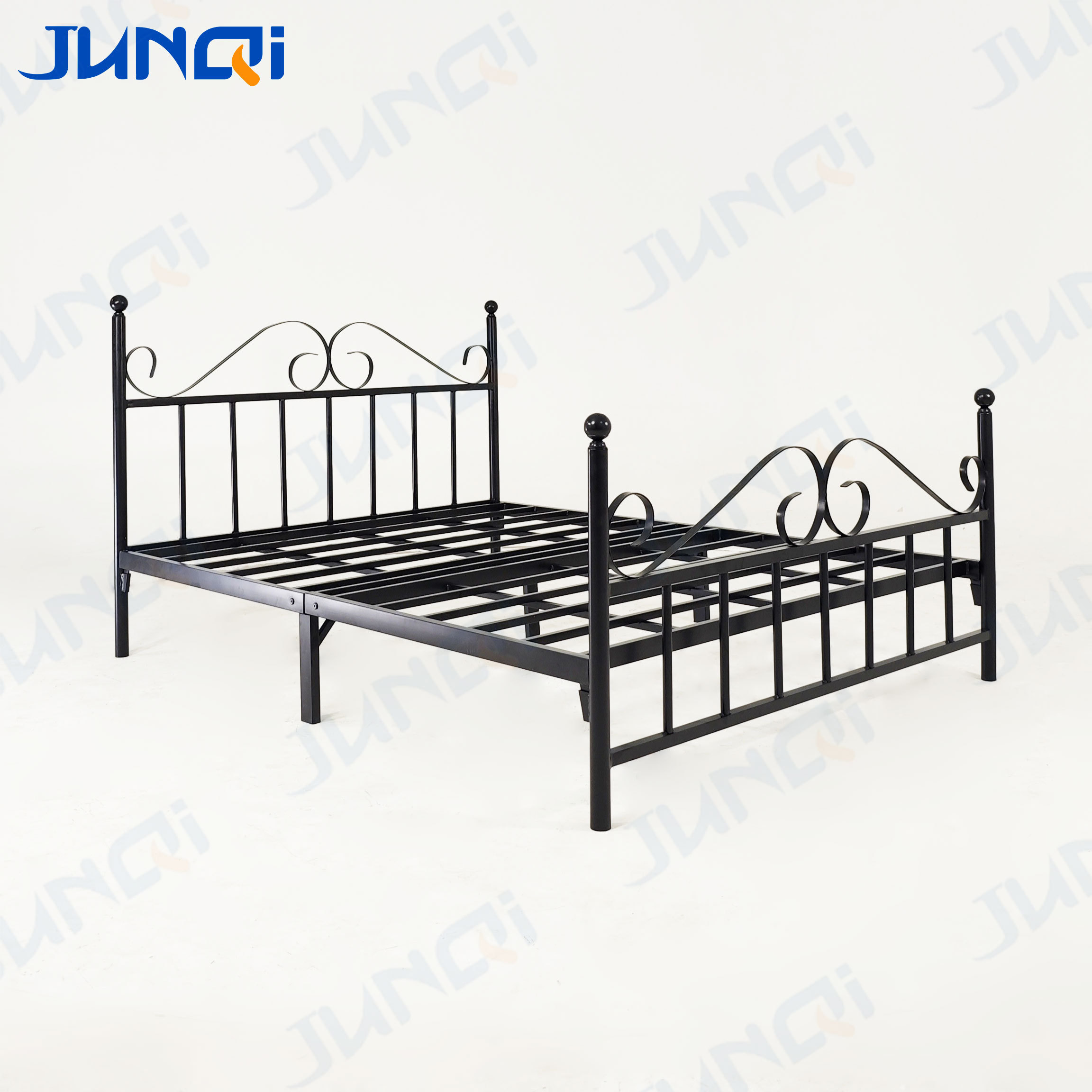 Junqi furniture cheap price  hotel hostel school furniture adult single metal beds