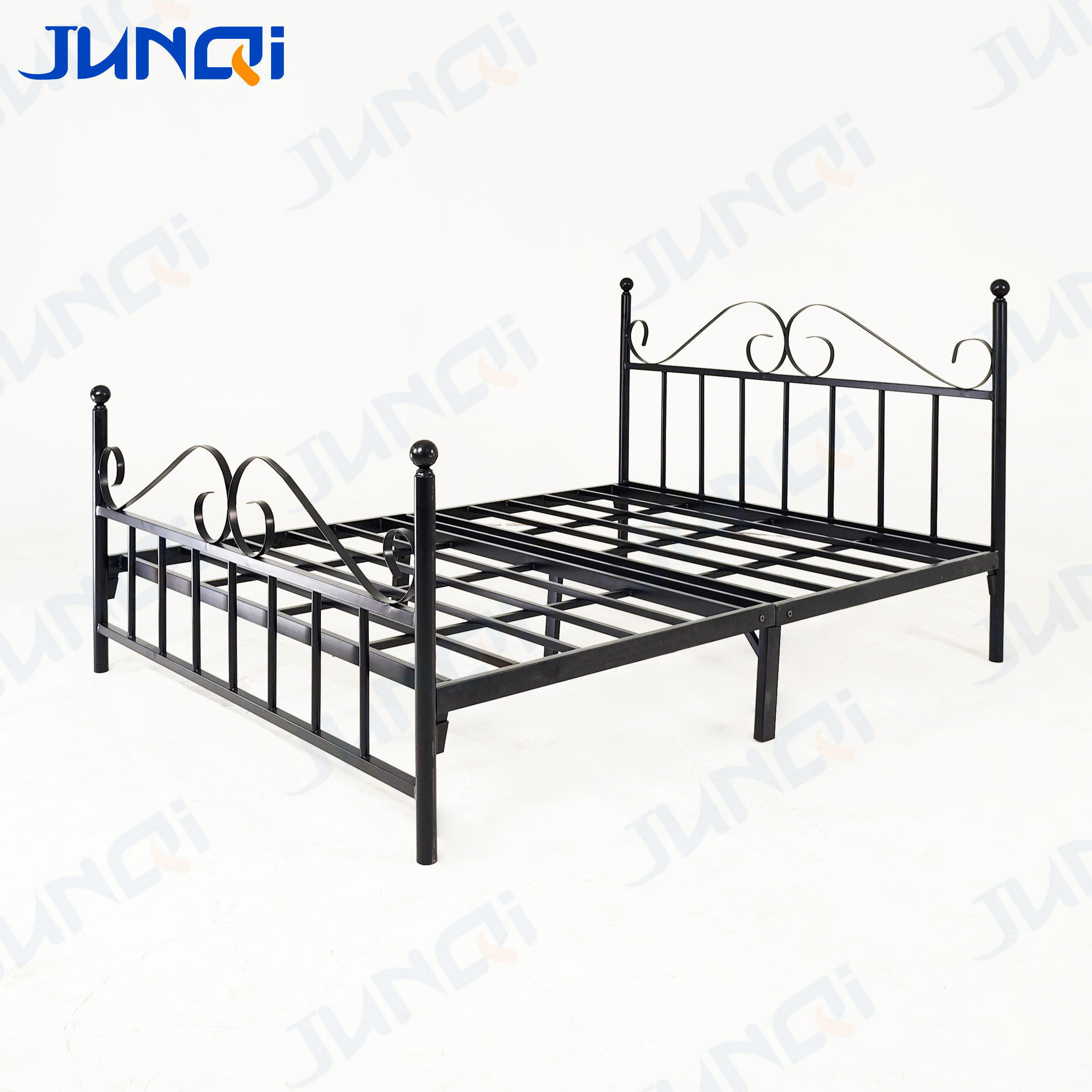 Junqi furniture cheap price  hotel hostel school furniture adult single metal beds