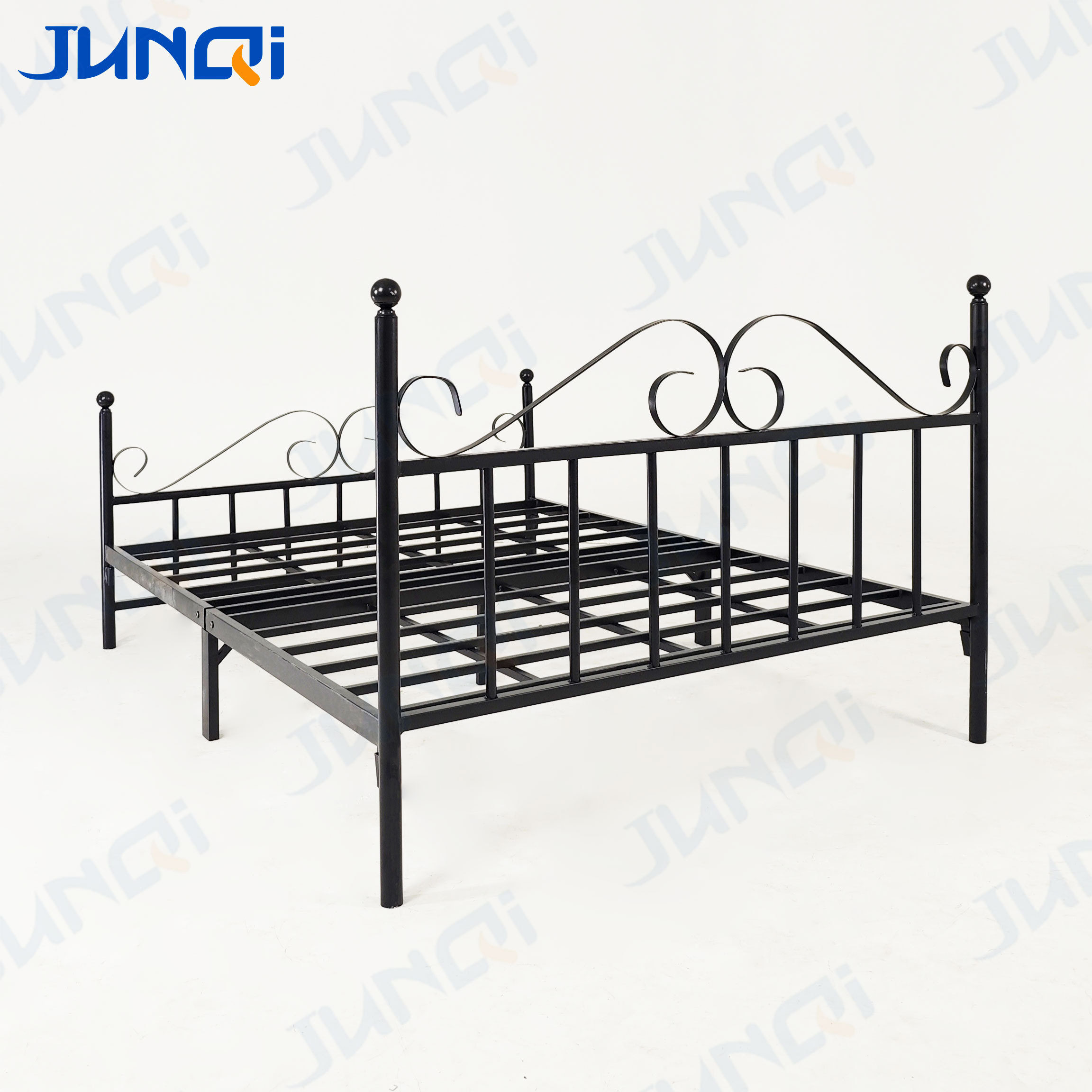 Junqi furniture cheap price  hotel hostel school furniture adult single metal beds