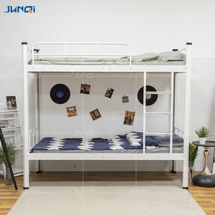 China manufacturer wholesale hight quality strong heavy duty school bedroom furniture steel dormitort bed metal iron bunker bed