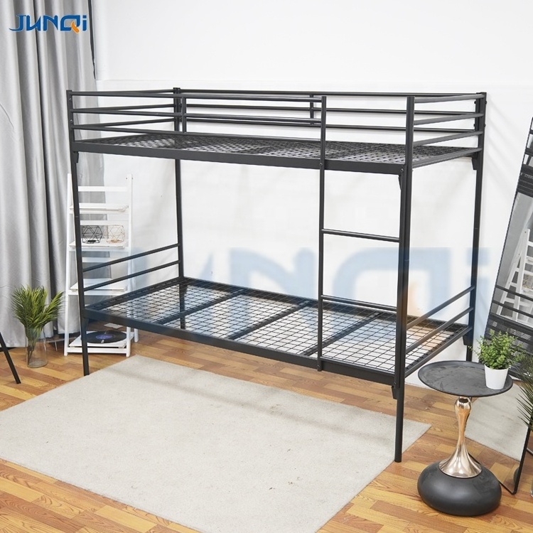 Junqi Factory Wholesale School Dormitory Apartment Bunk Bed Kids Metal Bunk Beds Children Bunk Bed