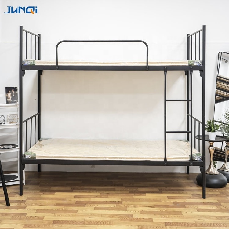 Factory wholesale  stable structure single style metal iron beds queen king kids bunk beds frame