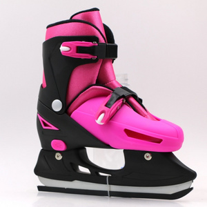 PVC/PU Adjustable Ice Skates Colorful Wholesale Ice Skate Shoes