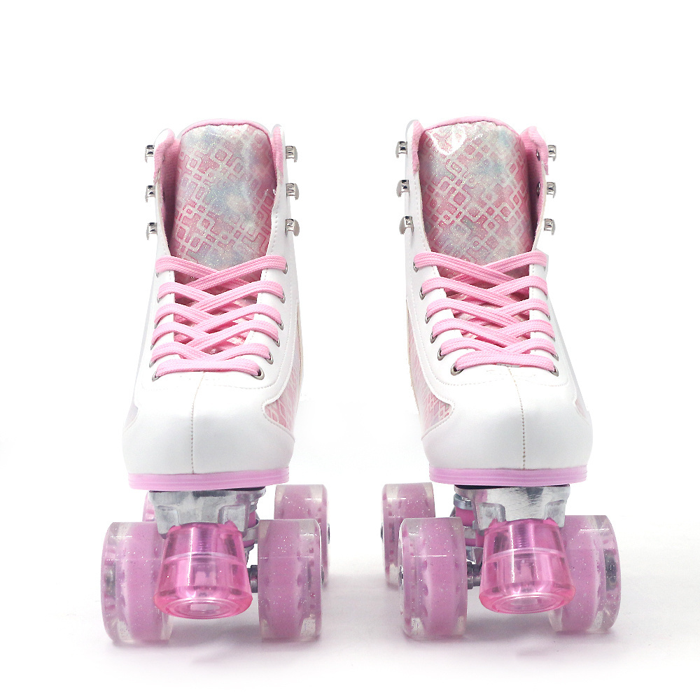 Bulk Roller Skates Profissional Patins Kick Roller Skate Shoes with Aluminum Base for Women