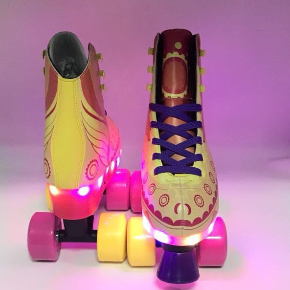 Roller Skate With LED Light   Roller Skating Portable Flooring  Patins Street