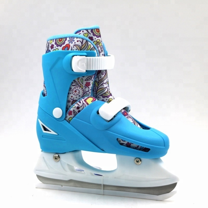 PVC/PU Adjustable Ice Skates Colorful Wholesale Ice Skate Shoes