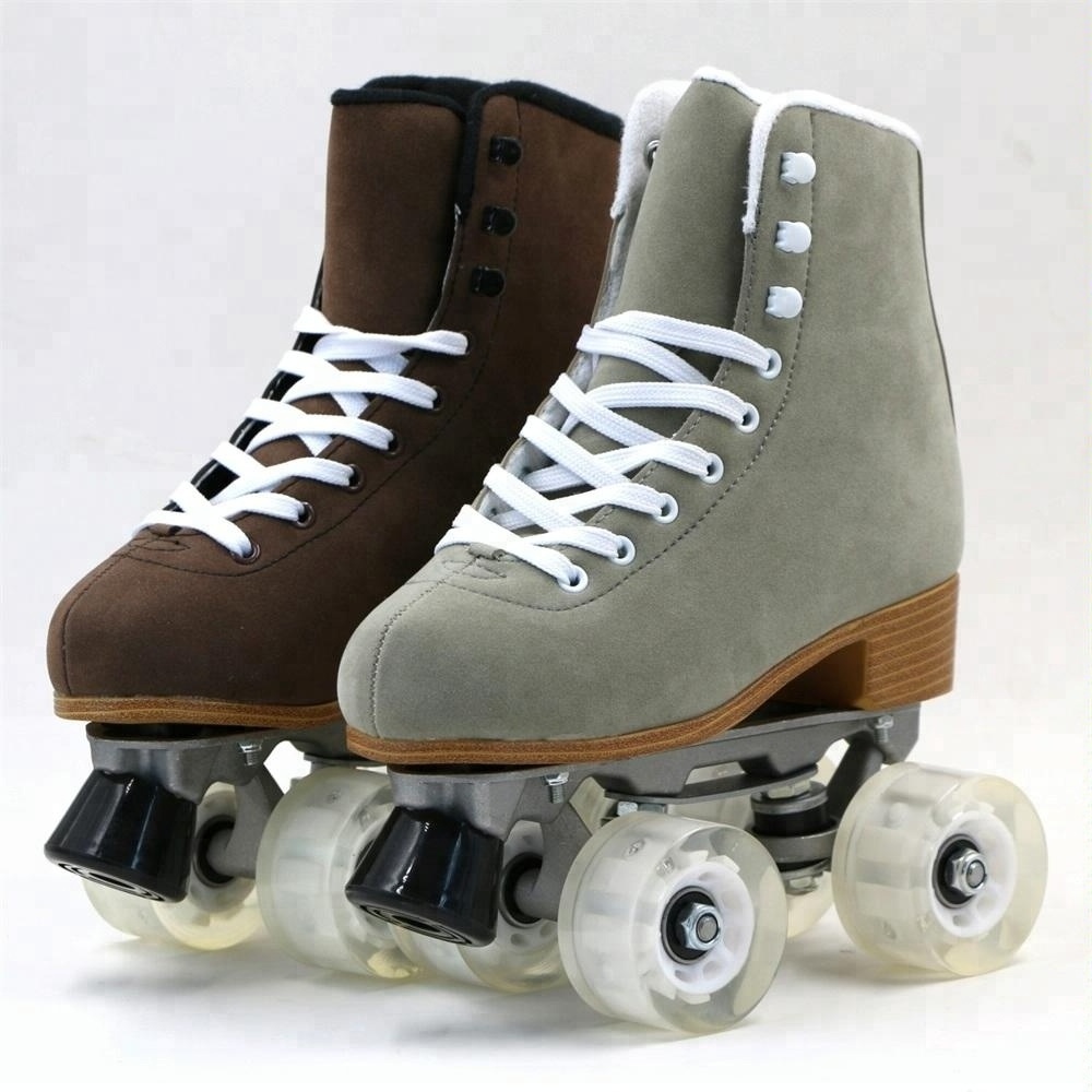 Suede Indoor Roller Skates Soft Roller Skate Cheap Used Roller Skates