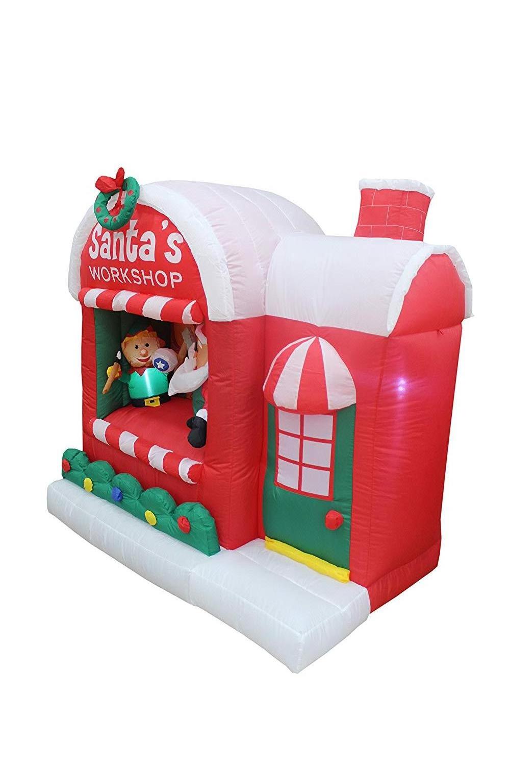 5 Foot Christmas Inflatable Santa Claus Workshop Yard Decoration CH-16