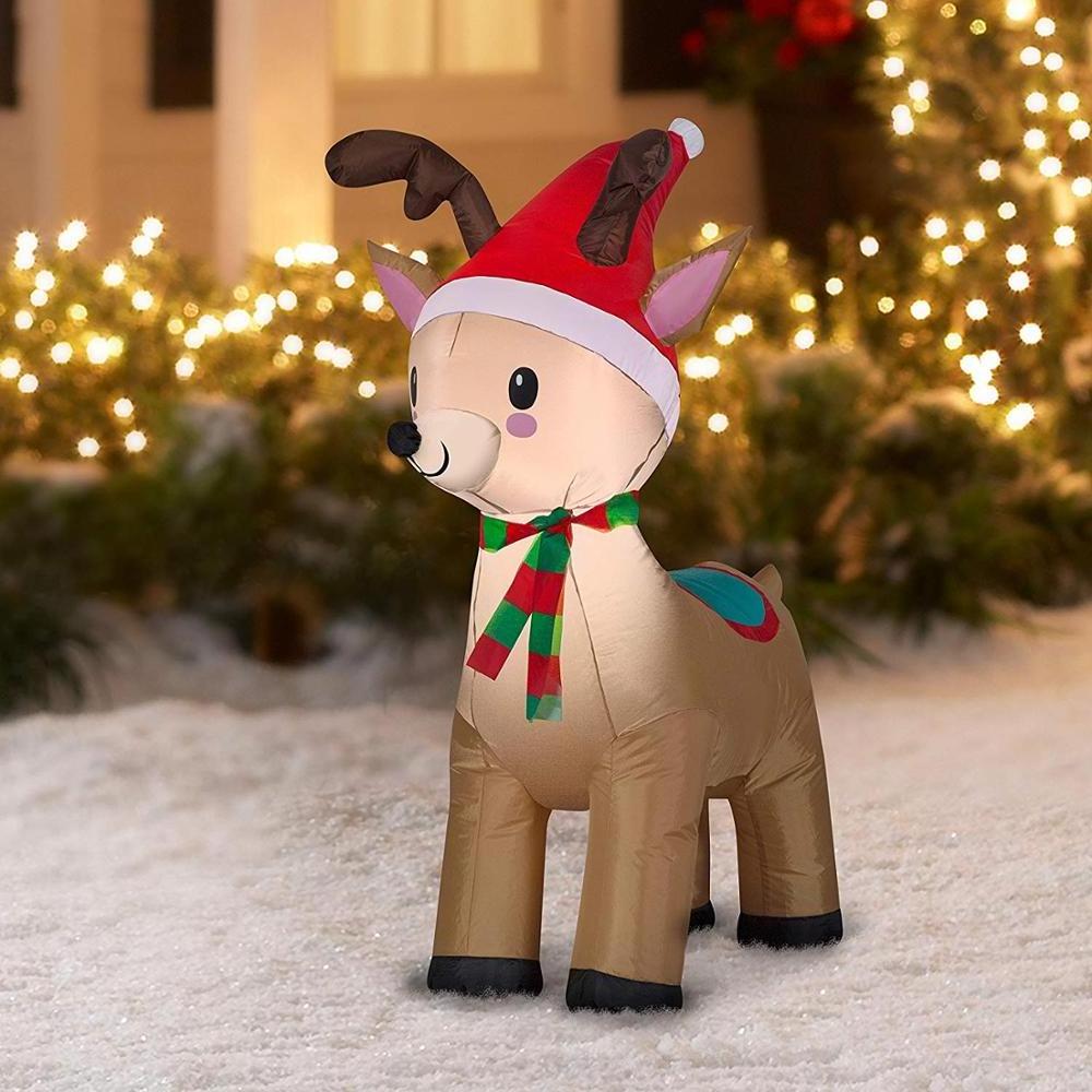 Air blown inflatable Christmas lights up reindeer decoration  CH-18