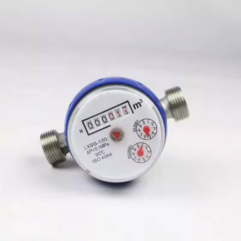 DN15mm Stainless Steel Single Jet Water Meter Mechanical Flow Meter