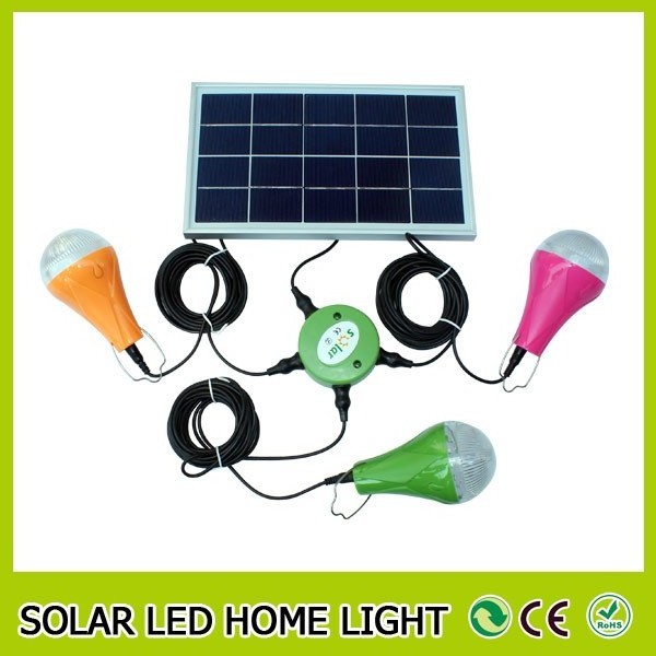 Practical design low cost indoor solar powered led room light