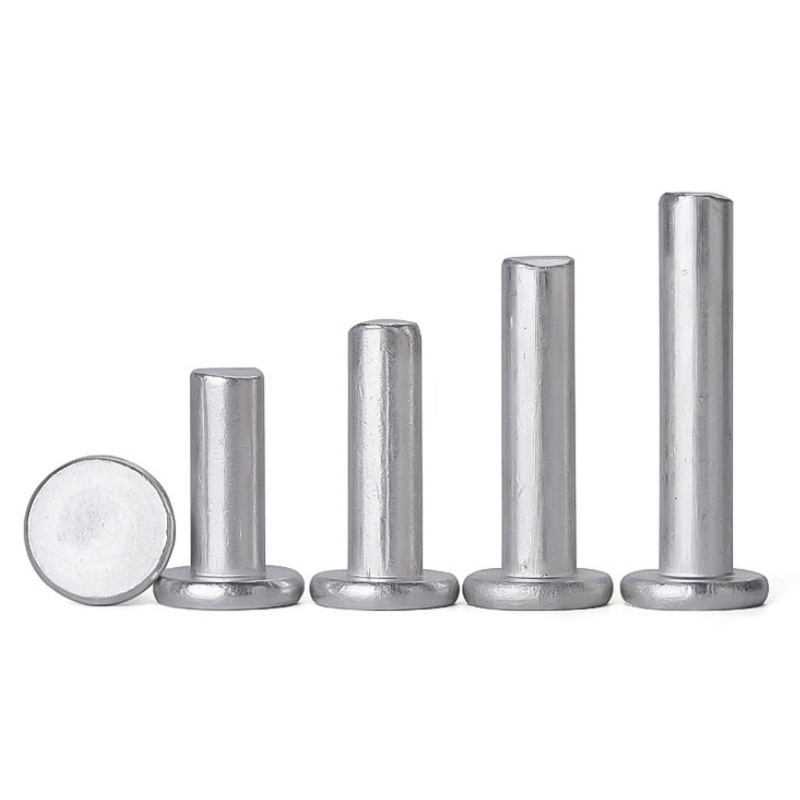 18-8 Stainless Steel INOX SS304 SS316 SS316L A2-70 A4-80 A2-80 A4-70 Flat Solid Rivet DIN 7338