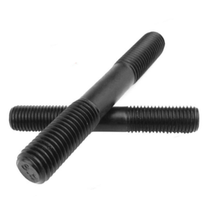 Steel Iron Carbon Steel Gr4.8 Gr8.8 Gr10.9 Gr12.9 Black Oxide Metric Double End Stud DIN938 DIN939 DIN940