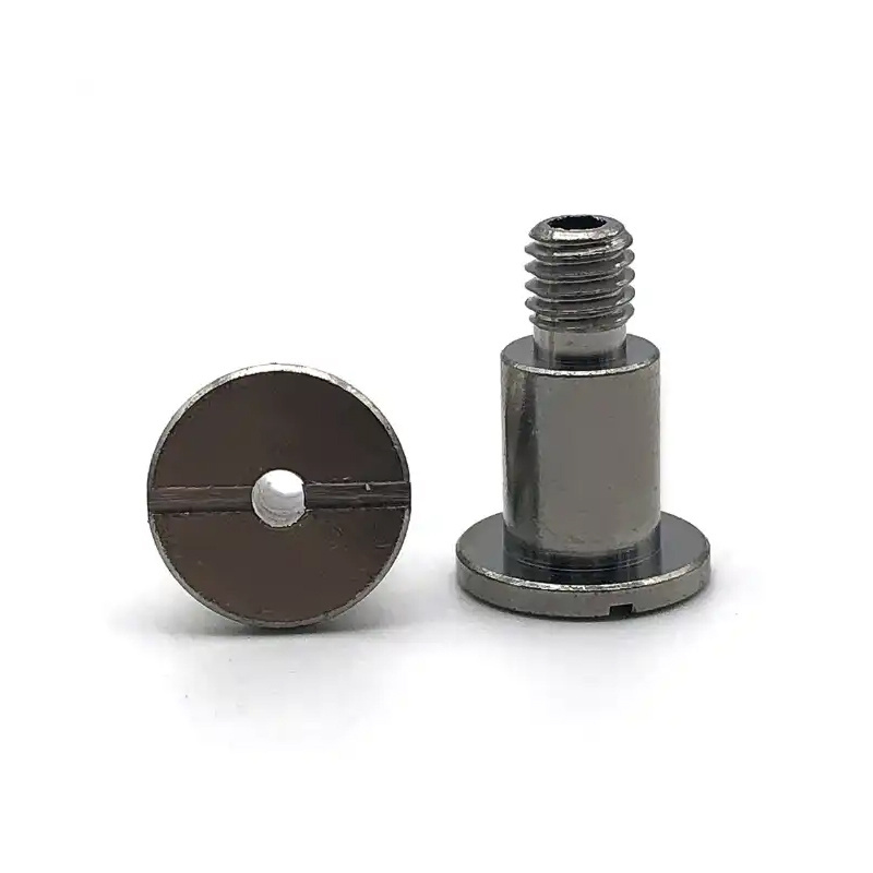 M6 M8 18-8 Stainless Steel INOX SUS SS 304 316 316L Passivation Polished Slotted Round Hole Pan Head Shoulder Step Bolt DIN923