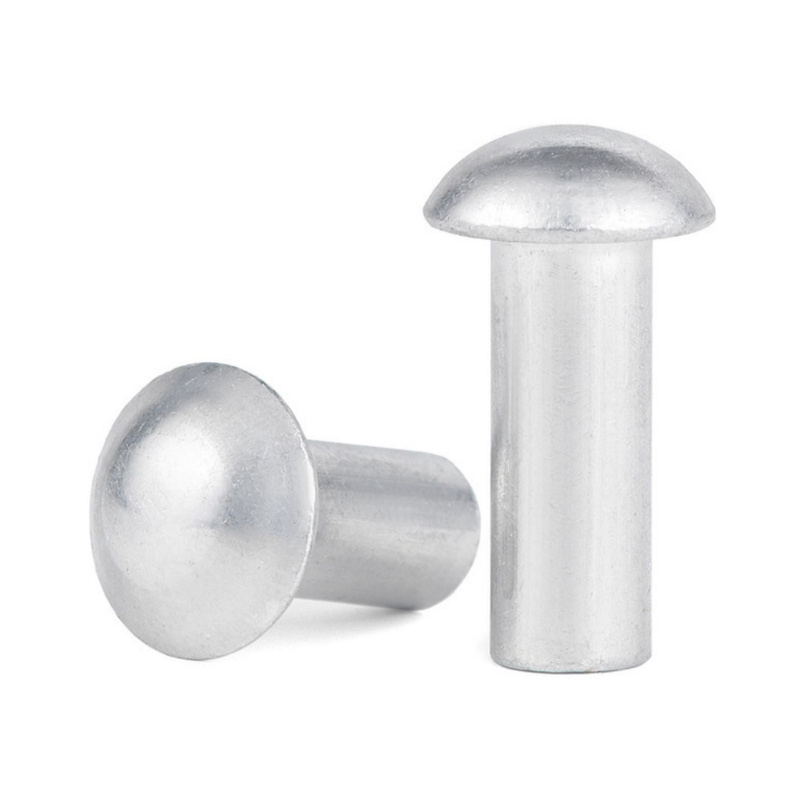 M4 M8 Aluminum AL 6061 7075 Polished Finish Round Thin Mushroom Oval CSK Flat Countersunk Head Solid Rivet DIN660 DIN302 DIN7338