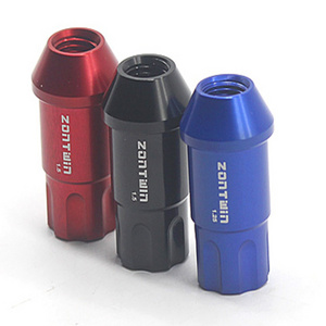 Metric M12x1.5 M12x1.125 M14x1.75 Aluminum AL 6061 7075 Titanium Grade 5 Grade 2 GR2 GR5 Colorful Anodized Wheel Lug Nut