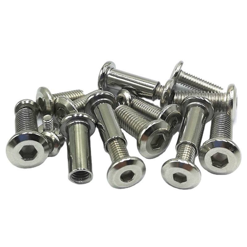 M6 M8 Stainless Steel SUS304 SUS316 Hex Socket Drive Male And Female Chicago Binding Screw