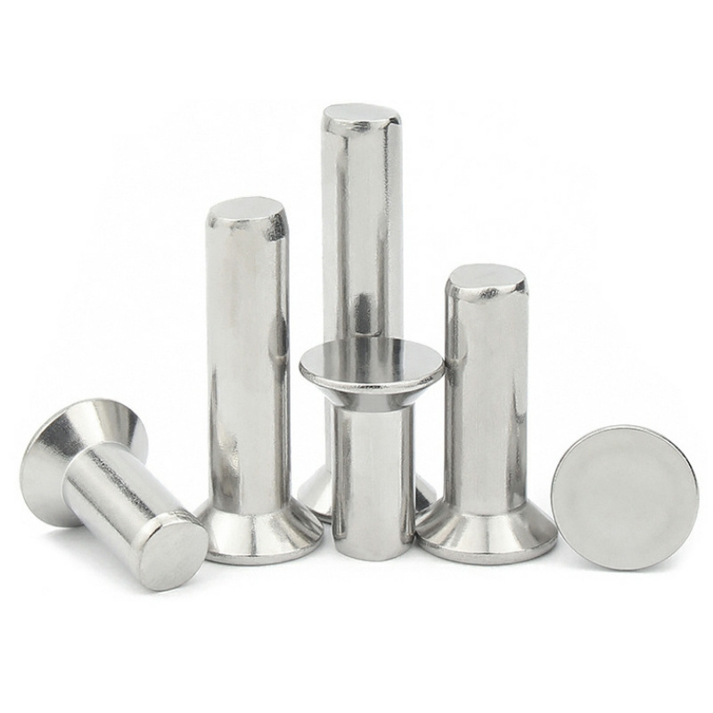 Stainless Steel SUPER DUPLEX SAF 2205 2507 A286 904L Round Thin Mushroom CSK Flat Countersunk Head Solid Rivet DIN 660 302 7338