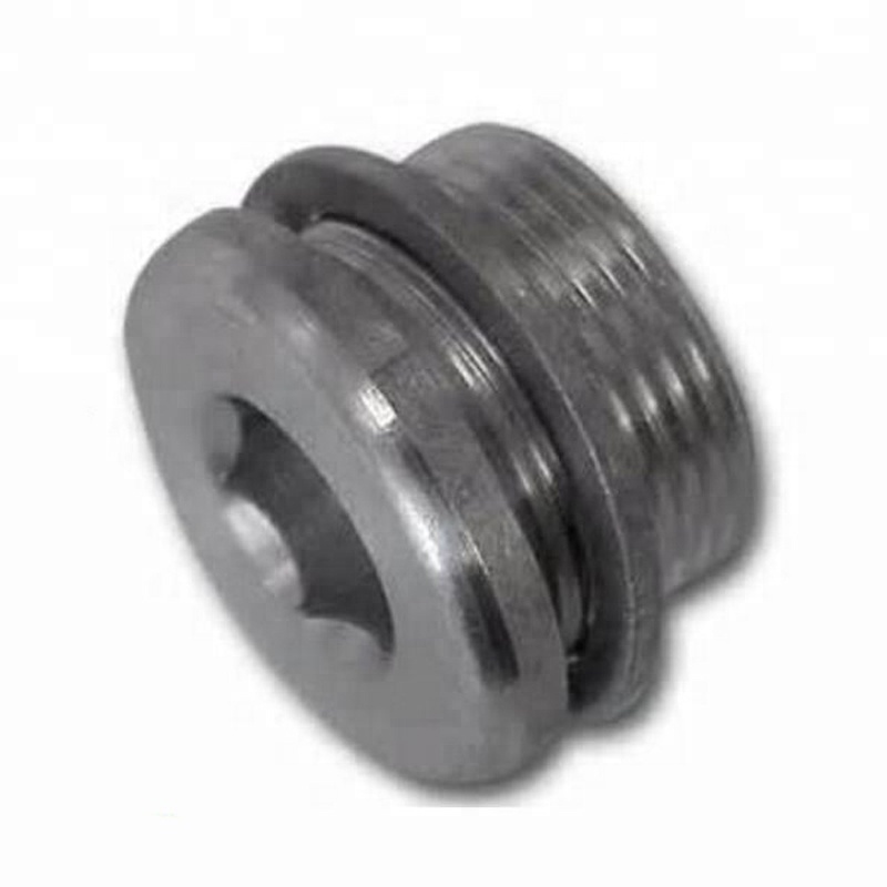 M20 M24 Steel Galvanized Hex Socket Oil Pipe Plug Screw Plug DIN908