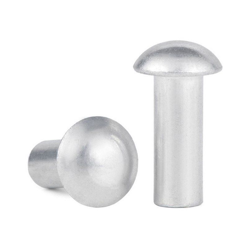 M4 M8 Aluminum AL 6061 7075 Polished Finish Round Thin Mushroom Oval CSK Flat Countersunk Head Solid Rivet DIN660 DIN302 DIN7338