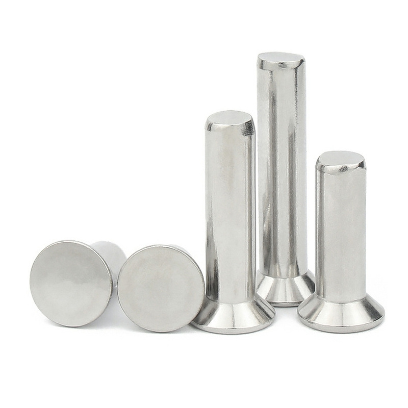 18-8 Stainless Steel ASTM AISI ANSI 304 316 316L Round Thin Mushroom CSK Flat Countersunk Head Solid Rivet DIN 660 302 7338