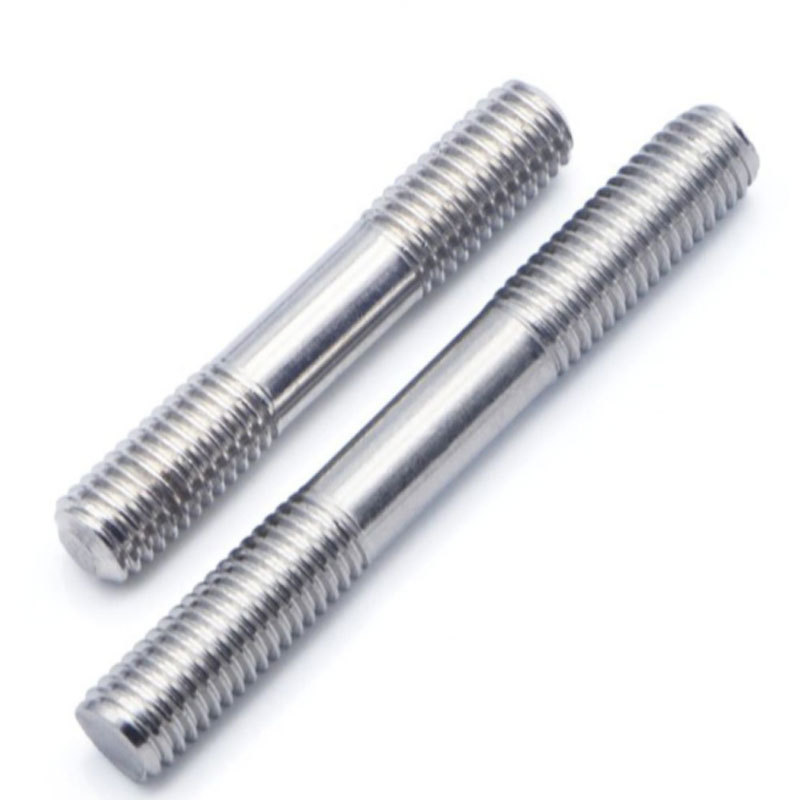 Metric Stainless Steel SUS201 SUS304 SUS316 SUS430 Plain Polished Double End Stud Threaded Stud Bolt DIN938 DIN939 DIN940