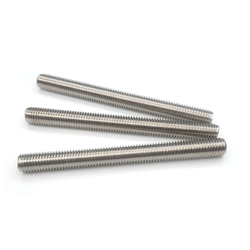 SUPER DUPLEX SAF 2205 2507 A286 AISI 304 316 18-8 Stainless Steel Plain Polished Threaded Stud DIN976