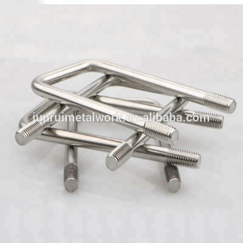 A2 A4 M20 M24 Stainless Steel Square U-Shape Bolt With Square Washer