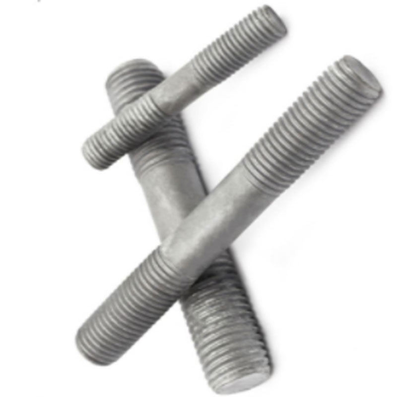 M8 M12 M20 Steel 8.8 HDG Hot dip galvanized Dacromet Double End Studs with Nut and washer DIN938