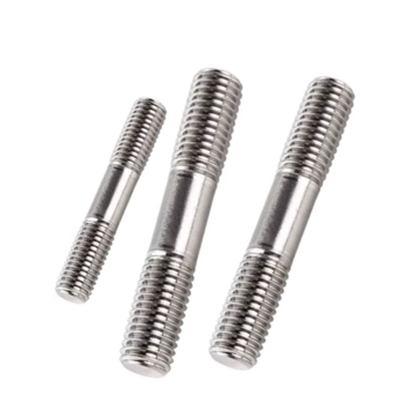 Metric Stainless Steel SUS201 SUS304 SUS316 SUS430 Plain Polished Double End Stud Threaded Stud Bolt DIN938 DIN939 DIN940