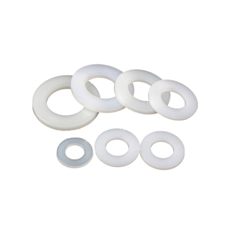 PA66 Black White Nylon Plastic Round Shim Flat Washer Plain Washer Gasket DIN125