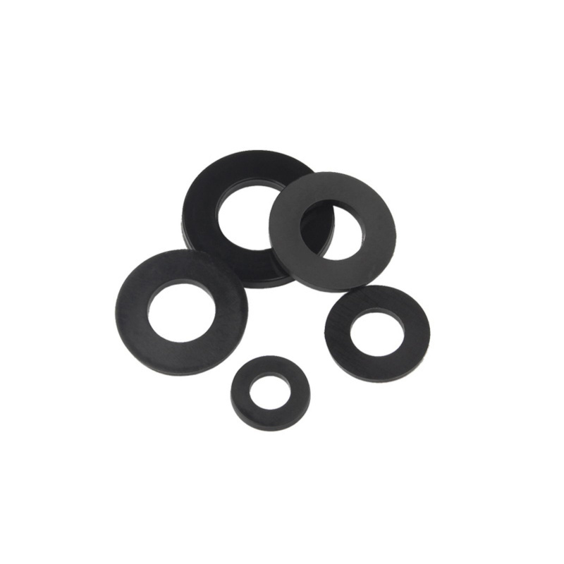 PA66 Black White Nylon Plastic Round Shim Flat Washer Plain Washer Gasket DIN125