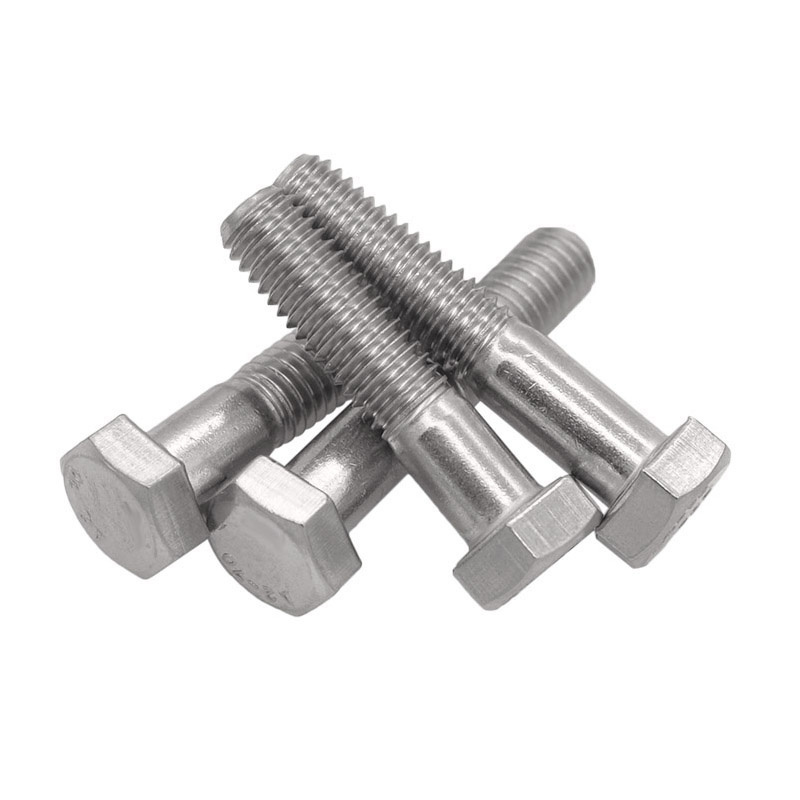 M10 M12 M16 Stainless Steel SS 304 316 316L A2 A4 70 80 Full Half Thread Hex Hexagon Bolt And Nut Flat Spring Washer DIN933 931