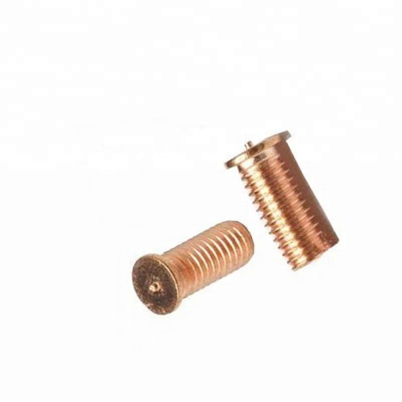 M6 M8 M10*50 Copper Plated Weld Stud Bolt Screw