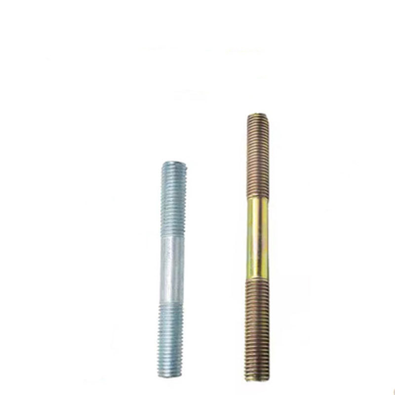 Carbon Steel Grade 4.8 Grade 6.8 Grade 8 Blue White Yellow Zinc Plated Galvanized Double End Stud DIN938 DIN939 DIN940