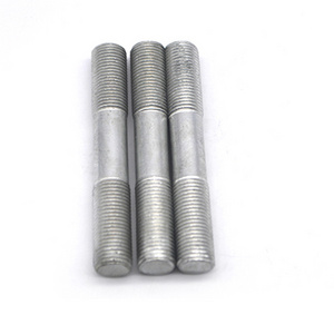 Carbon Steel Grade 4.8 Grade 6.8 Grade 8 Blue White Yellow Zinc Plated Galvanized Double End Stud DIN938 DIN939 DIN940