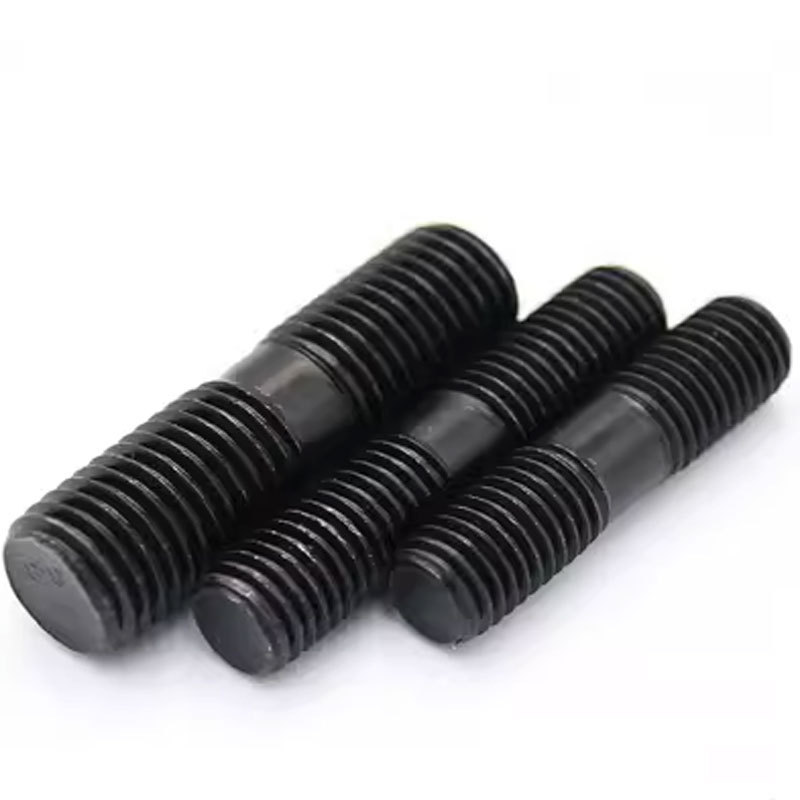 Carbon Steel ASTM A325  GR A B C ASTM 449 B7 B8 B8M Black Oxide Metric Standard Double End Stud DIN938 DIN939 DIN940