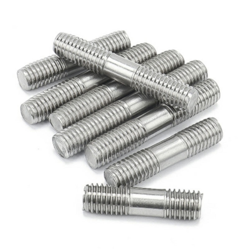 1/2 3/4 Super Duplex DSS SA182 F60 F61 F65 SAF2507 2205 AISI304 316 ANSI304 316 Double end stud Bolt with nut washer DIN938