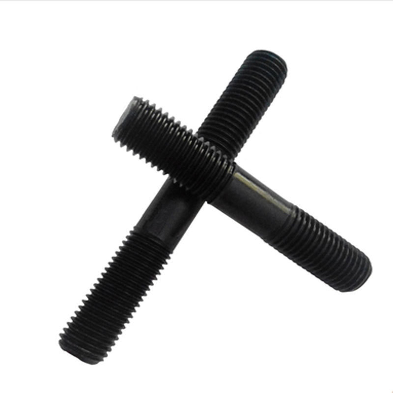 M10 M12 M14 M16 M20 Carbon Steel Gr4.8 Gr6.8 Gr8.8 Gr10.9 Gr12.9 Black Oxide Double end stud Bolt DIN938 DIN940