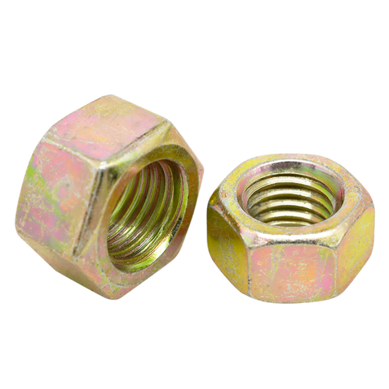 M6 M8 M10 Grade 4.8 8.8 10.9 12.9 Gal Carbon Steel Blue Yellow Zinc Coating Hex Hexagon Hexagonal Head Heavy Thin Nut DIN934