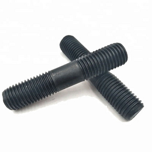 Hot Sale M10 M20 Carbon Steel Black Grade 10.9 Double End Stud Bolt DIN939