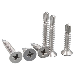 M4.2*25mm Stainless Steel SS 304 A2 SS316 Cross recessed countersunk head Self Drilling Screw