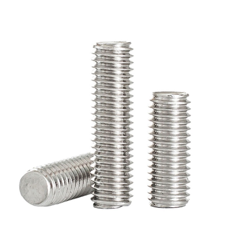 SUPER DUPLEX SAF 2205 2507 A286 AISI 304 316 18-8 Stainless Steel Plain Polished Threaded Stud DIN976