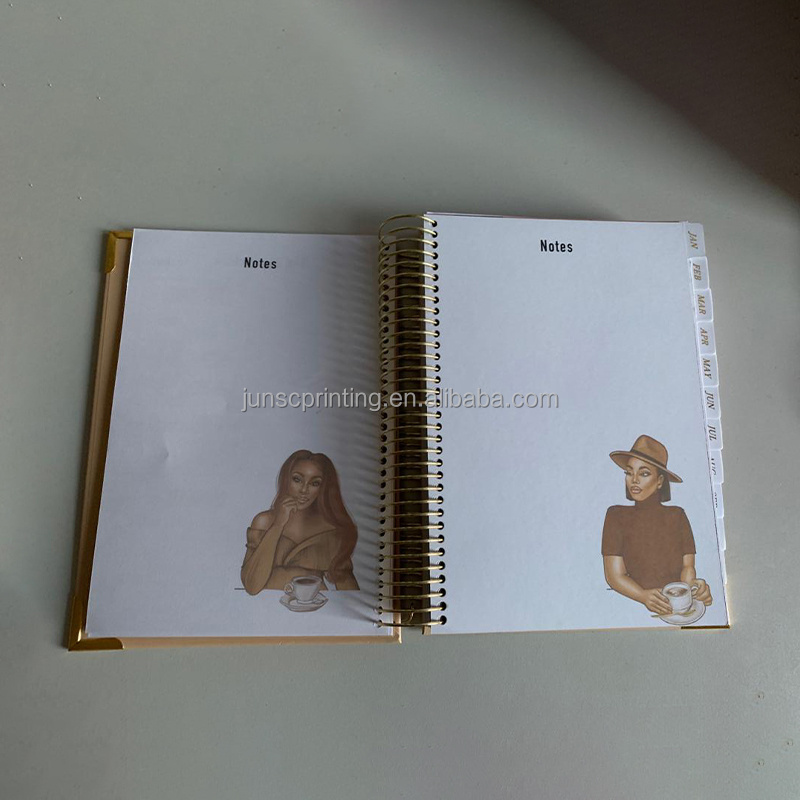 custom promotional Manifestation Manifest A4 customized Notebook Inspiring monthly Book/2024 daily planner journal printing