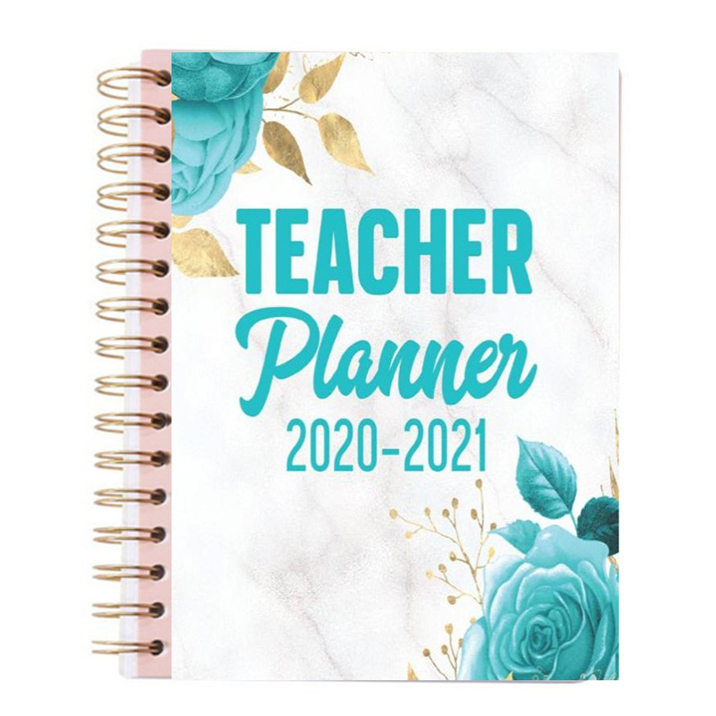 customized teacher Teaching plan book Lesson academic student 2023 notebook planner printing with box/teacher planner custom