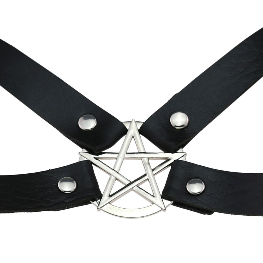 Sexy Womsn Bow Garters Belts Black Pu Leather Leg Harness Belts Adjustable BDSM Bondage Leather Harness Belt Fetish Wear