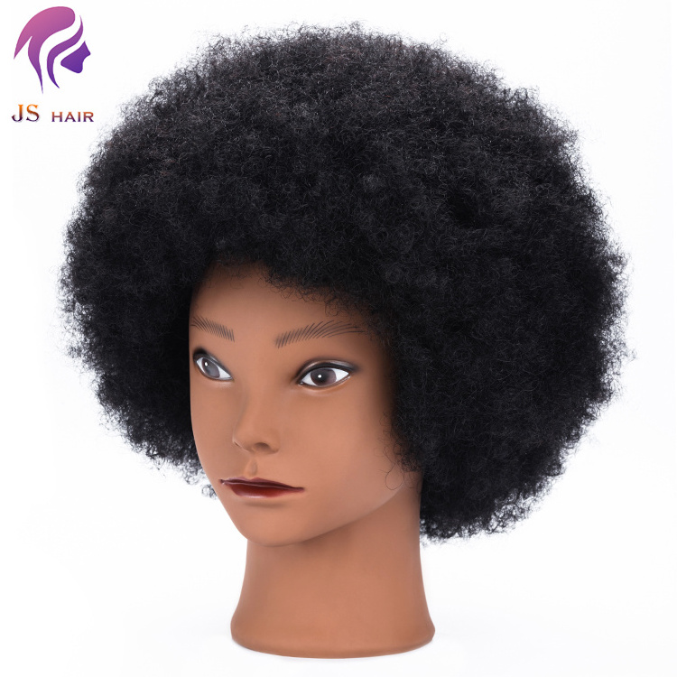 Beauty Academy Manikin Dolls Short Hair Head Hair Afro Practice Head For Makeup and Hairstyling